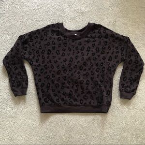 Z Supply Cheetah Black Sweater